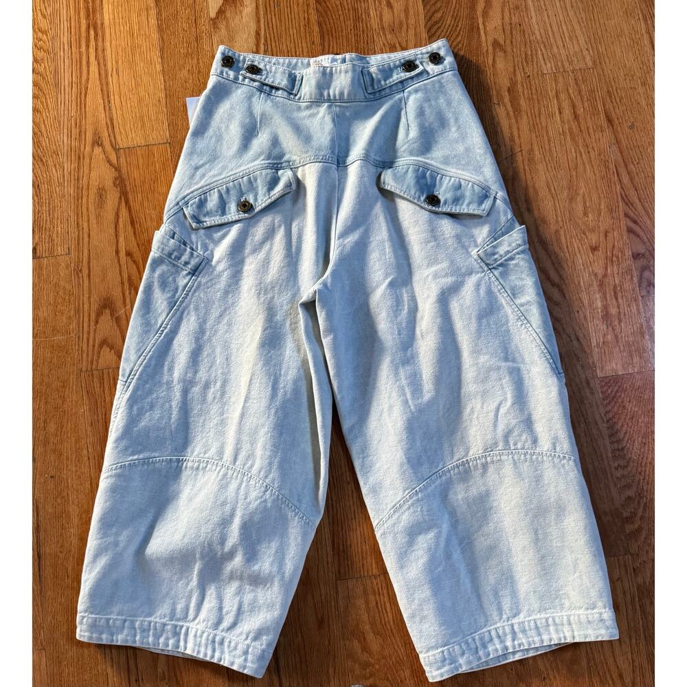 Chloé Storm Grey Wide Leg barrel Jeans - Size US 6 / FR 38 - Picture 6 of 7